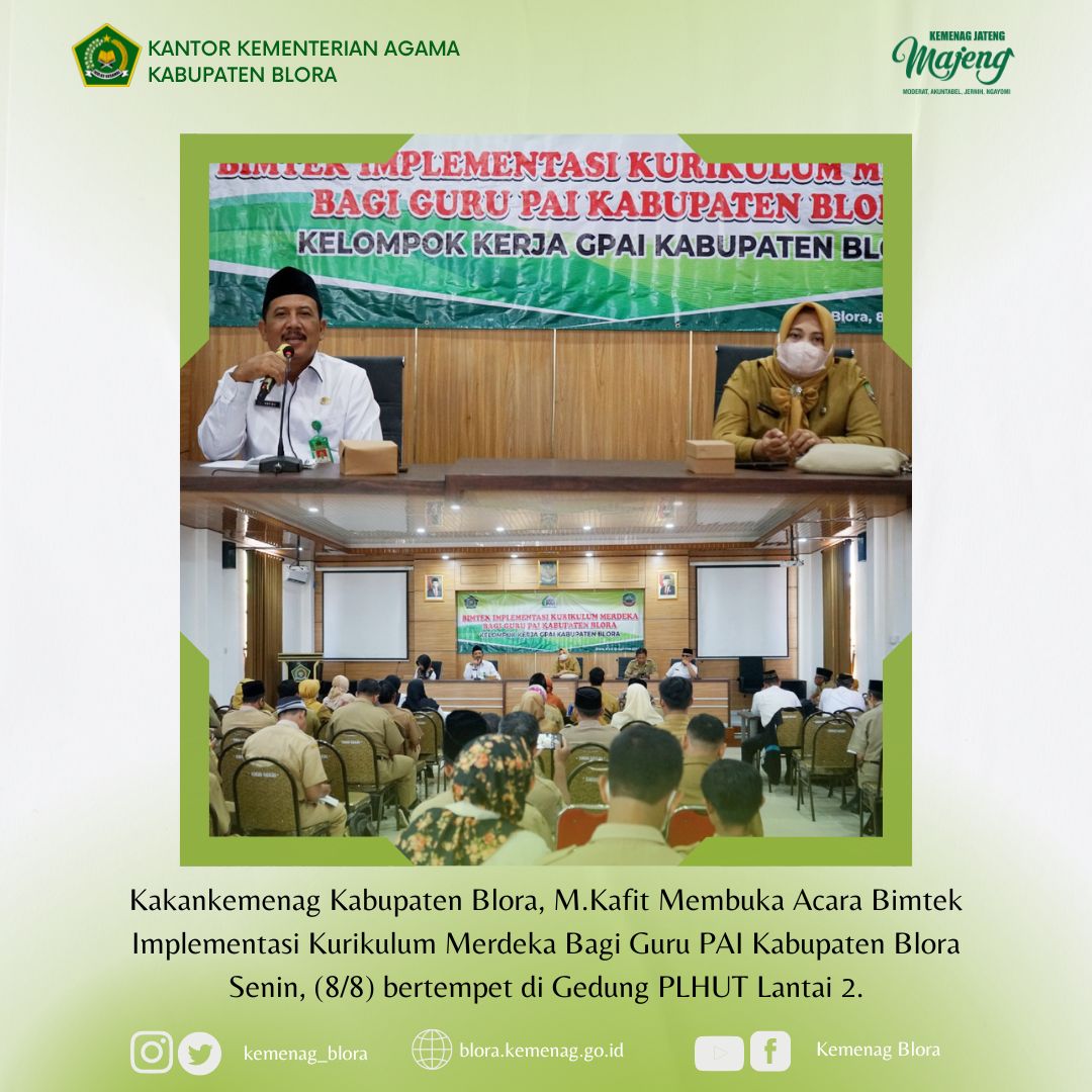 KKG PAI Kabupaten Blora Gelar Bimtek Implementasi Kurikulum Merdeka