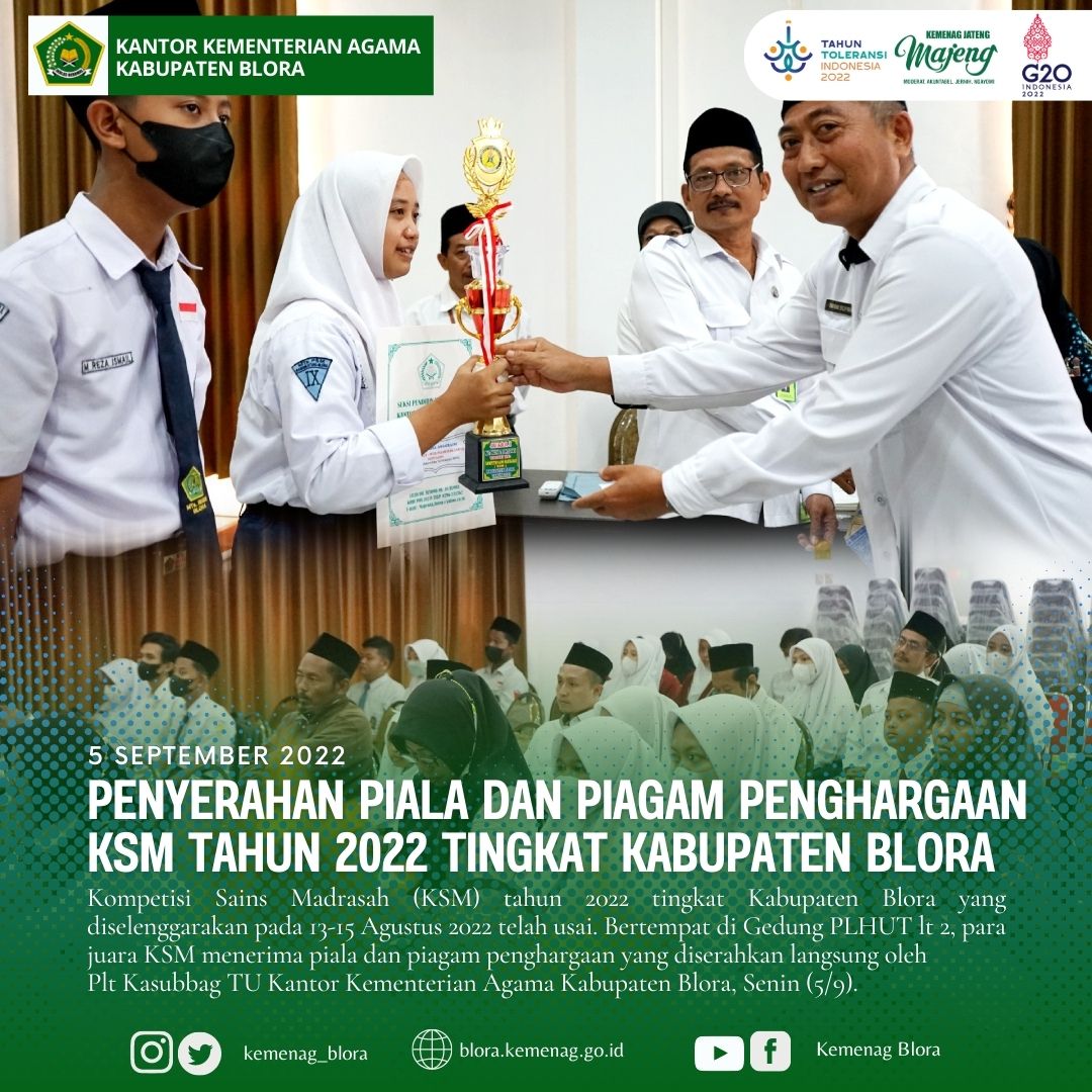 Selamat! 33 Peserta Akan Wakili Blora ke Tingkat Provinsi Lomba KSM