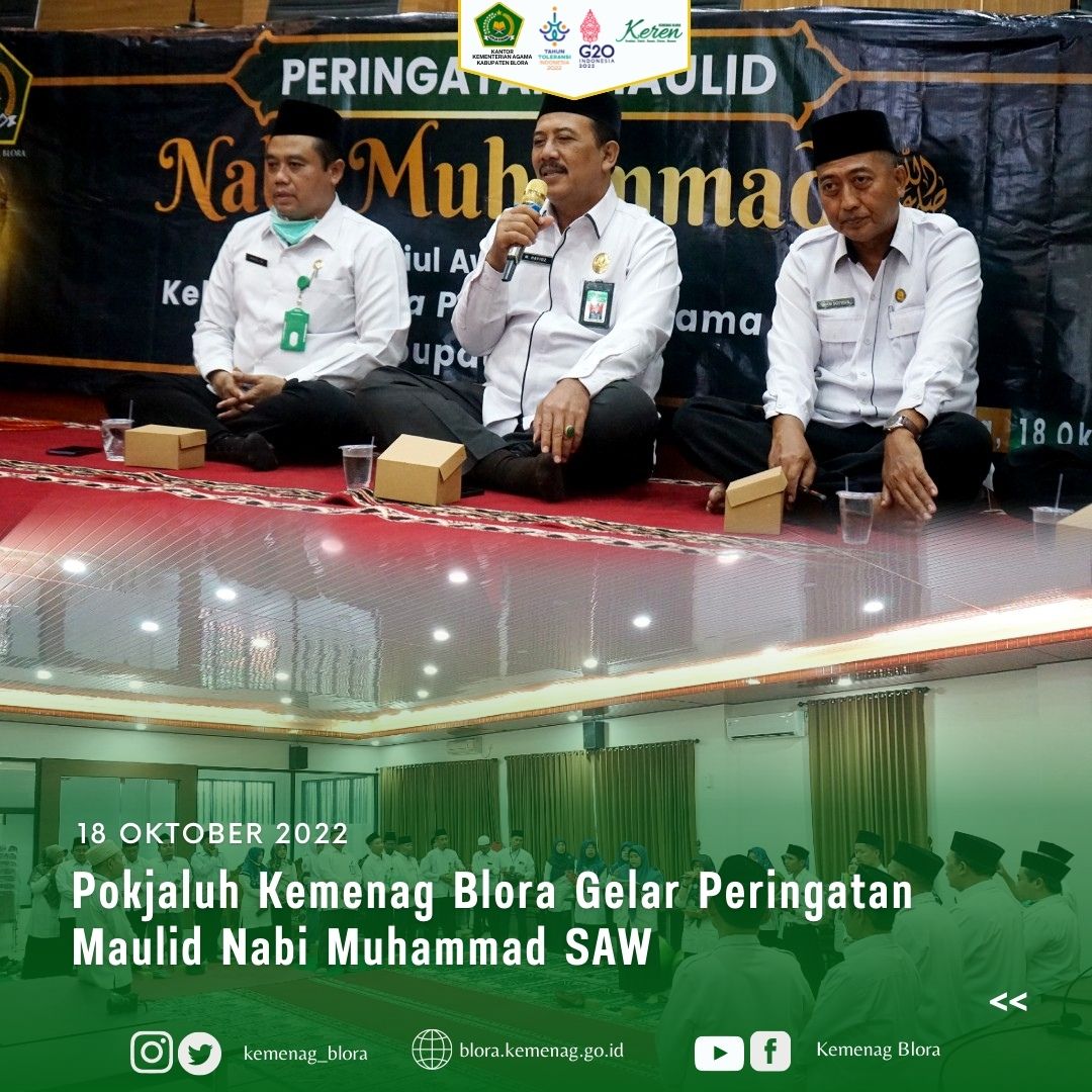 Pokjaluh Kemenag Blora Gelar Peringatan Maulid Nabi Muhammad SAW
